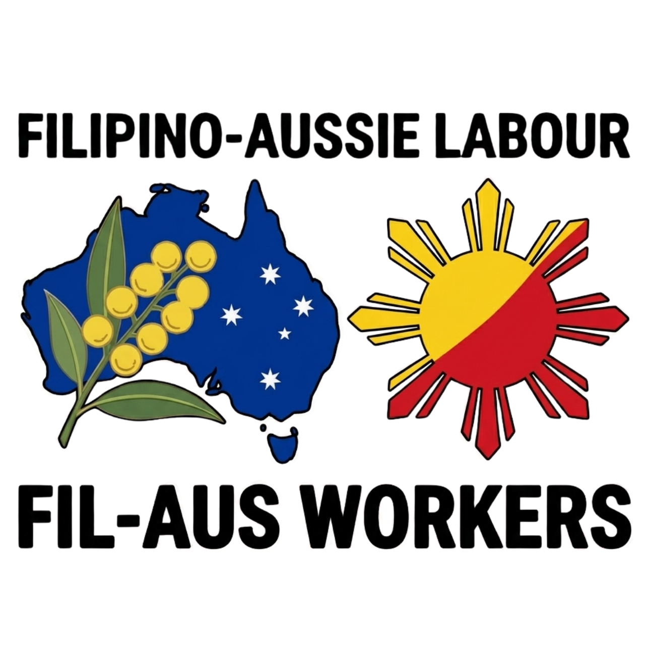 Filipino-Aussie Labour Fil-Aus Workers Logo